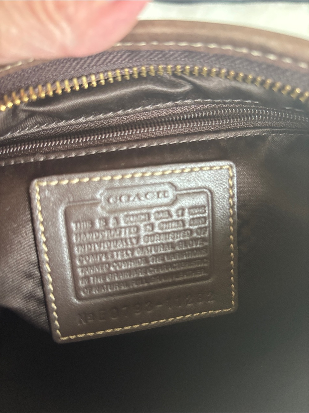 Coach Ergo Brown Leather Shoulder Bag - Picture 10 of 16